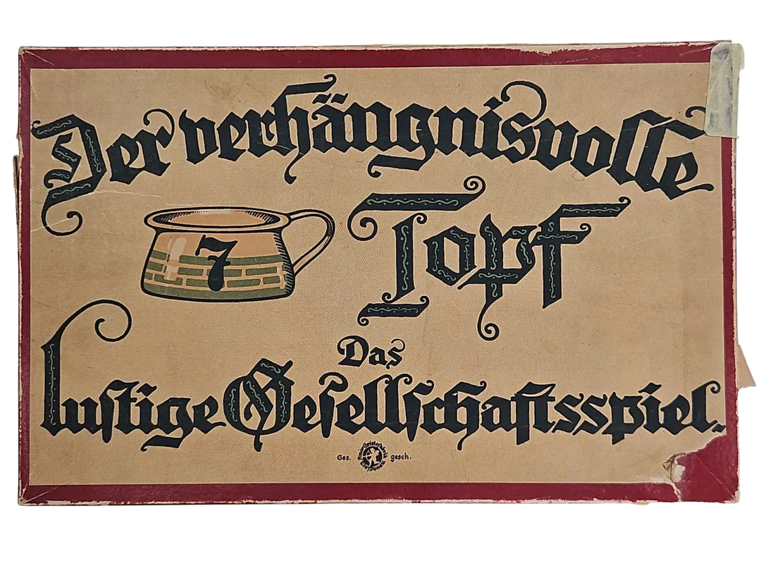 Der verhängnisvolle Topf - Vintage Gesellschaftsspiel -  Amor Spielefabrik Linz Donau - Bild 1