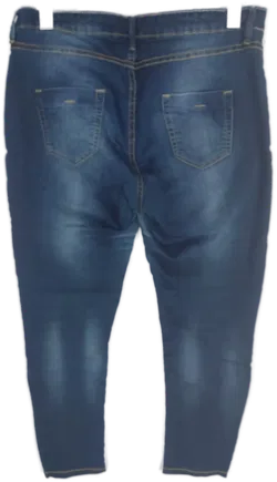 Stretch Jeggings XL mit Gummizugbund, blau meliert, Größe XL - Bild 2