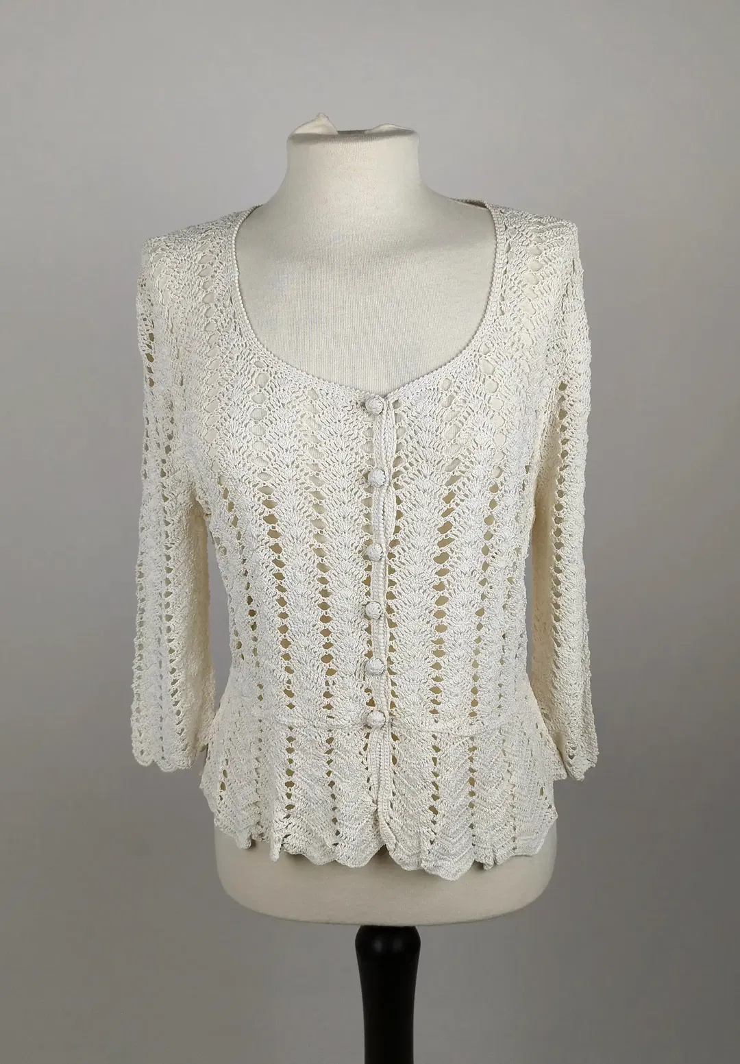 Gehäkelter Cardigan - Handgemacht, S - Bild 1