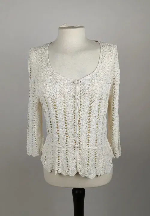 Gehäkelter Cardigan - Handgemacht, S - Bild 4