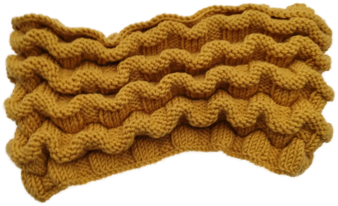 Gelbes Strick-Bandana - ca. 40cm - Bild 1