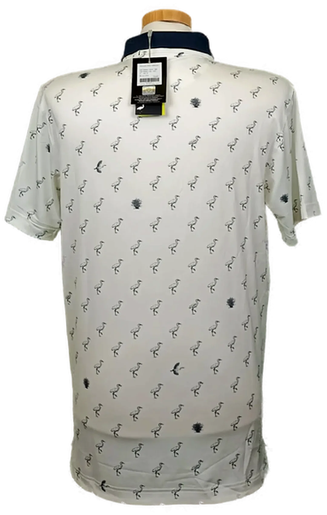 Puma Mercedes-Benz Collection Golf-Poloshirt Herren weiß gemustert Gr. M – Bild 3