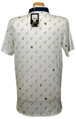 Puma Mercedes-Benz Collection Golf-Poloshirt Herren weiß gemustert Gr. M - Bild 3