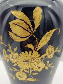 Ilmenau Porzellan Vase Echt Kobalt Gold  | Graf von Henneberg Thüringen - Bild 6