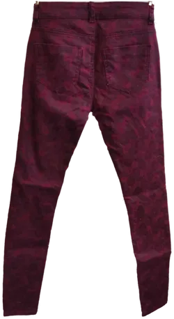 AMISU Damenhose gemustert dunkelrot- Gr. 32 - Bild 2