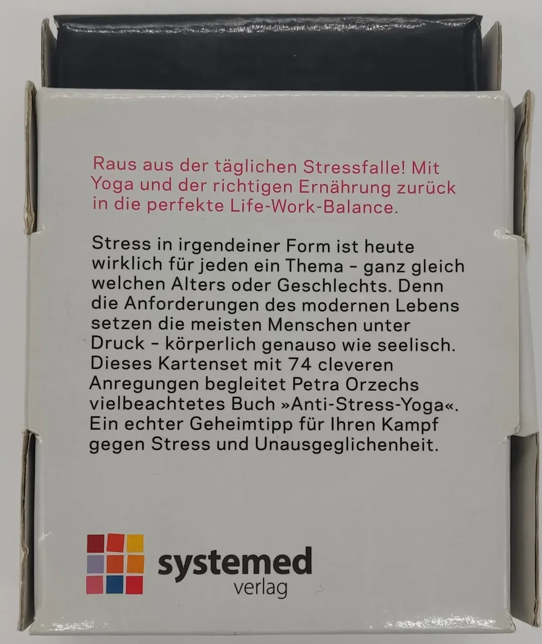 Anti-Stress Yoga Kartenbox mit 18 Rezepten und 56 Asanas – Bild 2