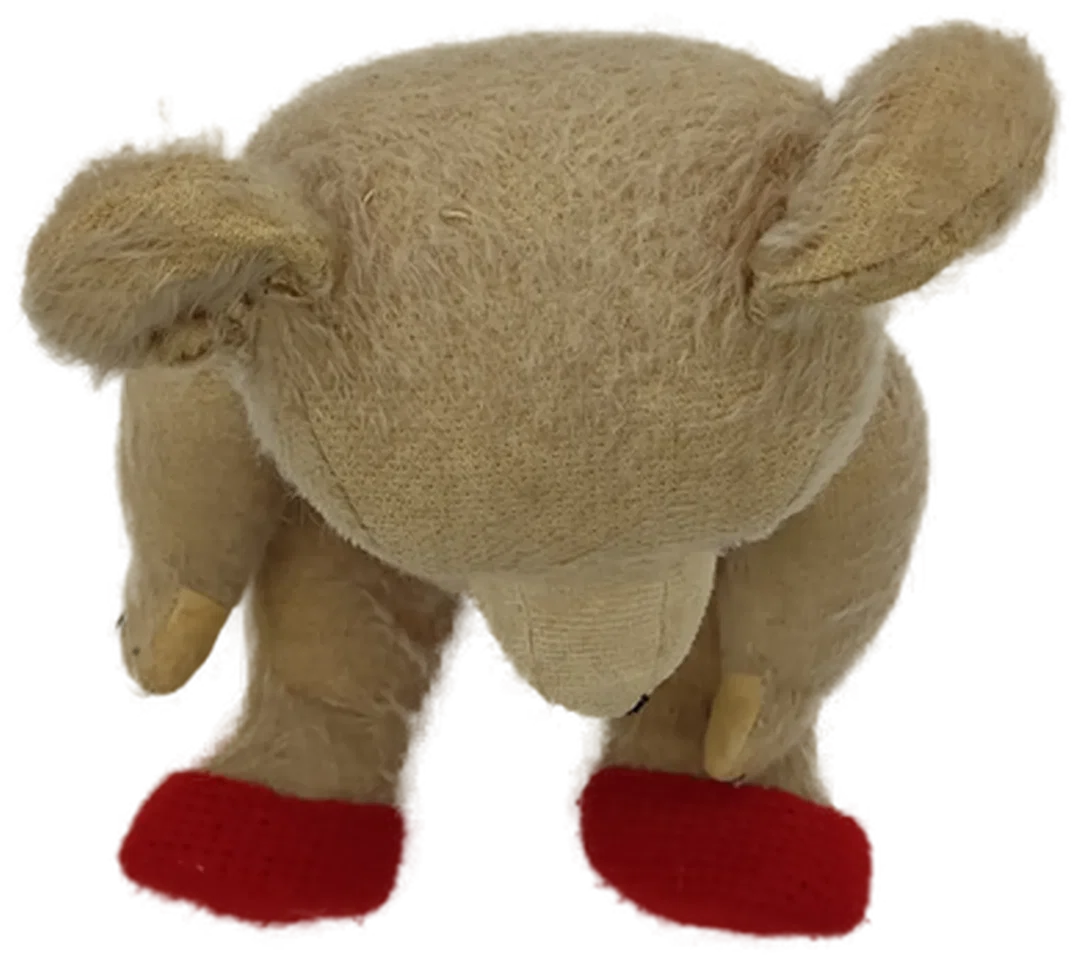 Teddybär Stofftier in braun-rot, Höhe 48cm – Bild 5