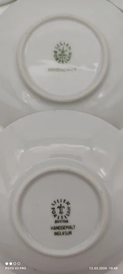 Lilien Porzellan Mocca-Untersetzer 6er | Sammlerstück - Bild 8