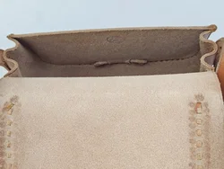 Vintage Damen Umhängetasche - hellbraun - Bild 5