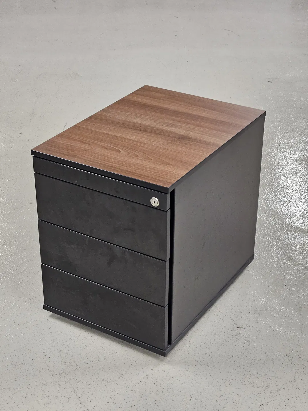 Lorbeer Rollcontainer braun/schwarz - 43,5 x 60 x 56,5 cm - Büromöbel  - Bild 1