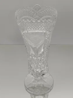 Bleikristall Vase  mit Blumenmotiv | Von Anna Hütte  – Vorschau 2