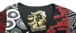 Desigual Damentop gemustert Gr. L  - Bild 3
