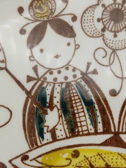 Vintage Norwegische Keramik - Inger Waage Teller - 2 Stück - Bild 7