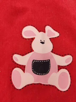 Berti Kinder Latzkleid rot Gr. 86 - Bild 3