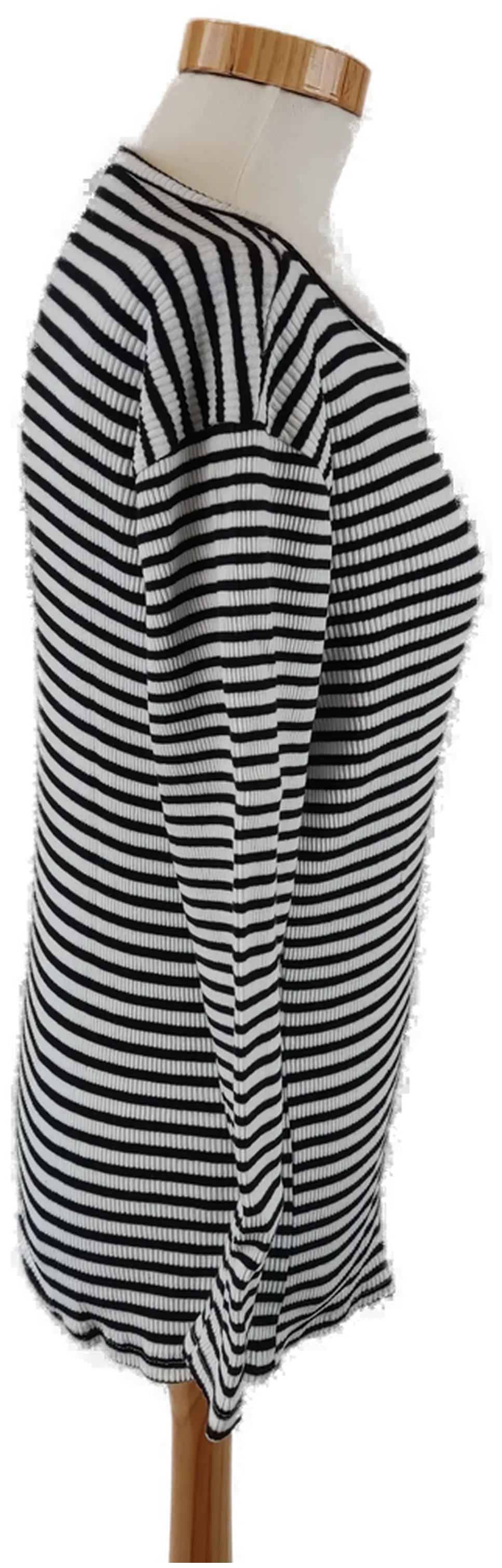 Damenlangarm - T-Shirt gestreift schwarz-weiß-  Gr. 36 – Bild 2