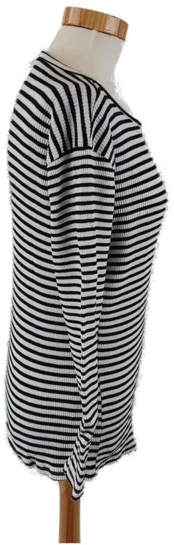 Damenlangarm - T-Shirt gestreift schwarz-weiß-  Gr. 36 - Bild 2