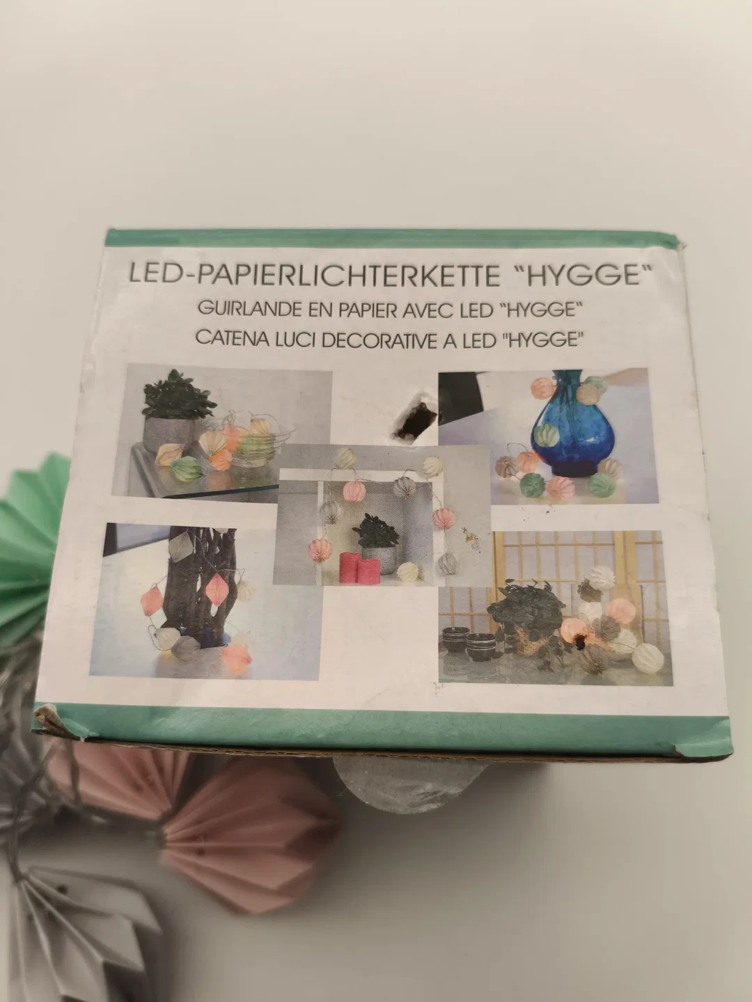 LED Origami-Papierlichterkette – Bild 2