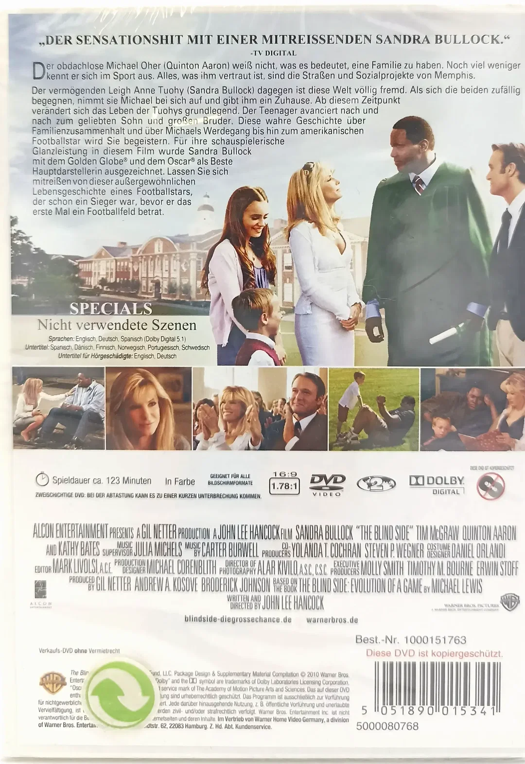 DVD "Blind Side – Die große Chance" (OVP) – Bild 2