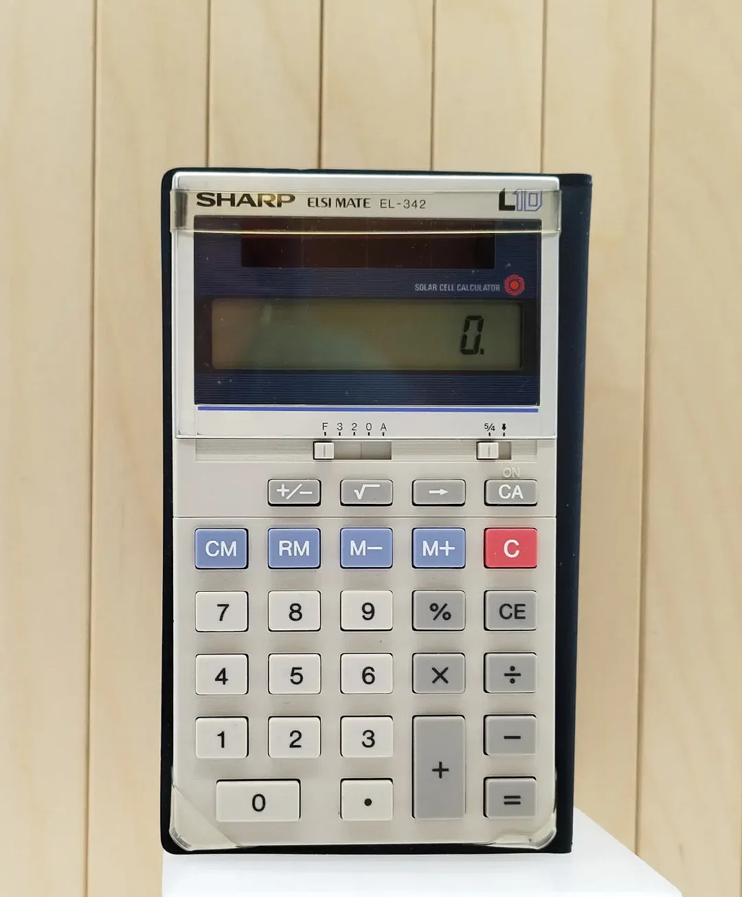Vintage Taschenrechner Sharp EL-342, solarbetrieben  – Bild 1