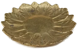 Vintage Messing Schale in Blumenform – Vorschau 1