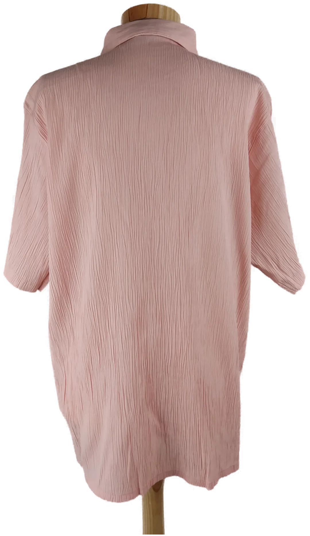 Bluse "Canda", kurzarm mit Kragen, rosa, Größe 46 – Bild 3