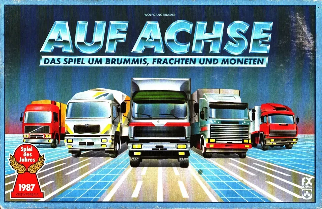 Auf Achse - Das Spiel um Brummis, Frachten und Moneten Brettspiel - Bild 1
