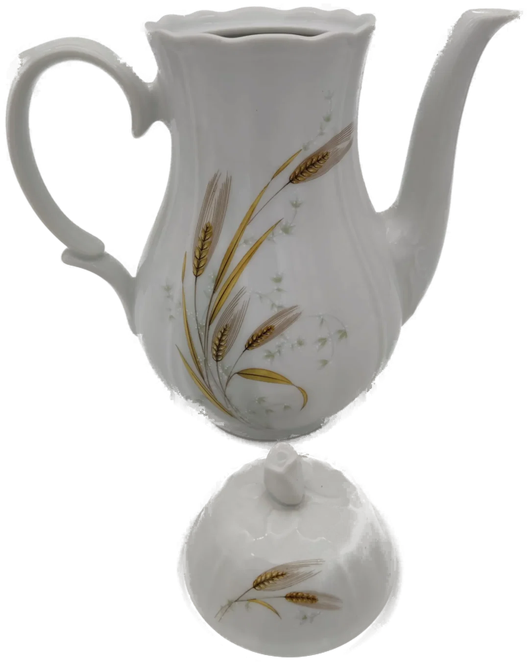 Wunsiedel Kaffeekanne Porzellan   mit Ährenmotiv Vintage – Bild 4