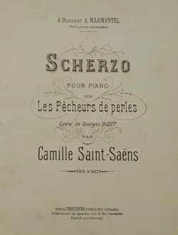 Notenbuch für Klavier - Georges Bizet 