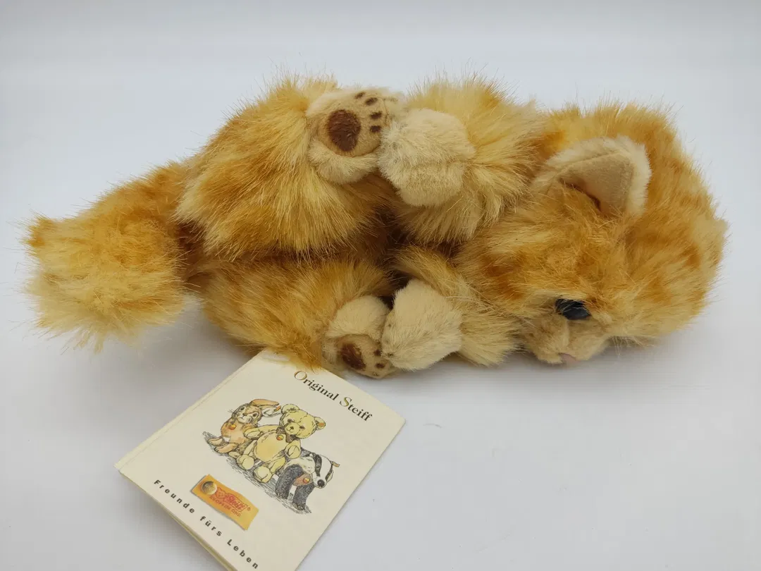 Steiff Plüschkatze liegend - Bild 4