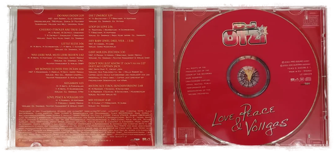 CD DJ Ötzi "Love Peace & Vollgas" – Bild 3