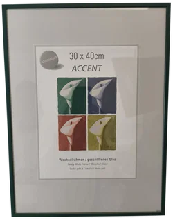 Bilderrahmen, Alu + Glas