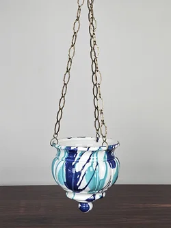 Gmundner Keramik Hängevase "Blumenampel" - Wasserfall - Höhe ca. 26 cm