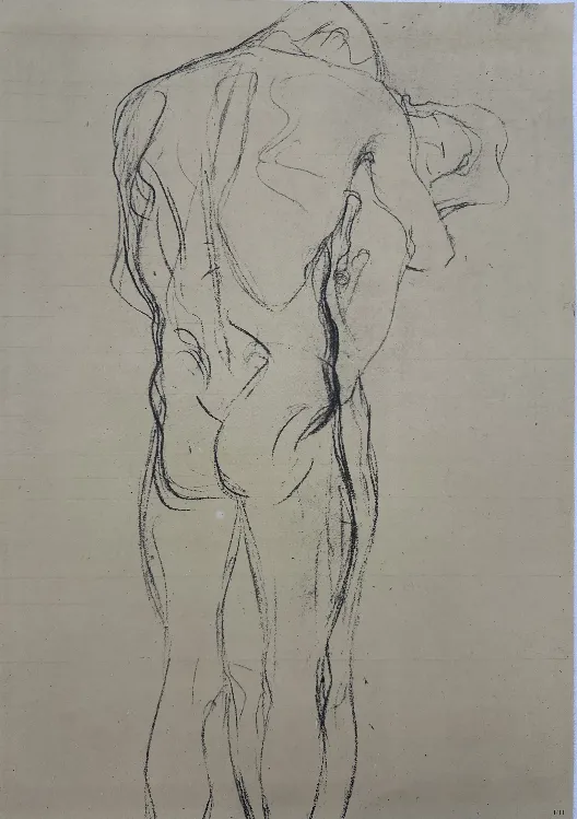 Gustav Klimt Zeichnungen 1 Sammelmappe mit Drucken 1980 – Bild 16