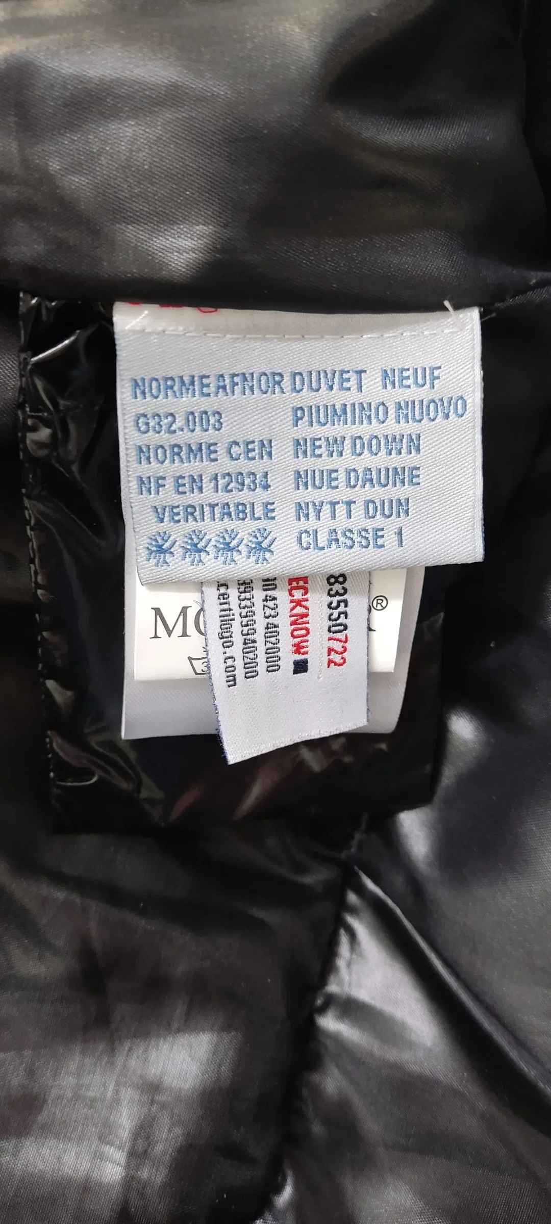 Moncler Damensteppjacke in schwarz, Größe S – Bild 5