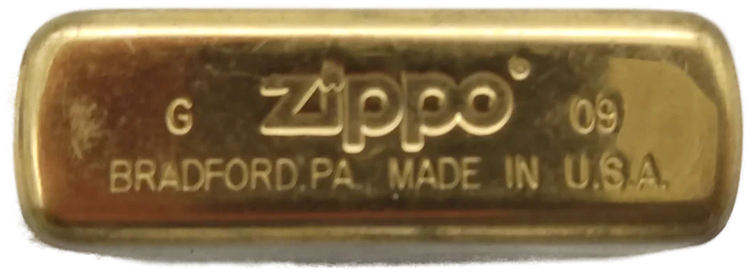 Zippo Feuerzeug Messing – Original, Made in USA (2009) – Bild 2