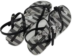 Ipanema Damen Sandalen, schwarz/grau gemustert, Größe 38 - Bild 1
