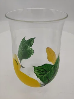 Trinkgläser handbemalt mit Zitronenmotiv 2er Set, H / 12 cm, D / 8 cm – Vorschau 2