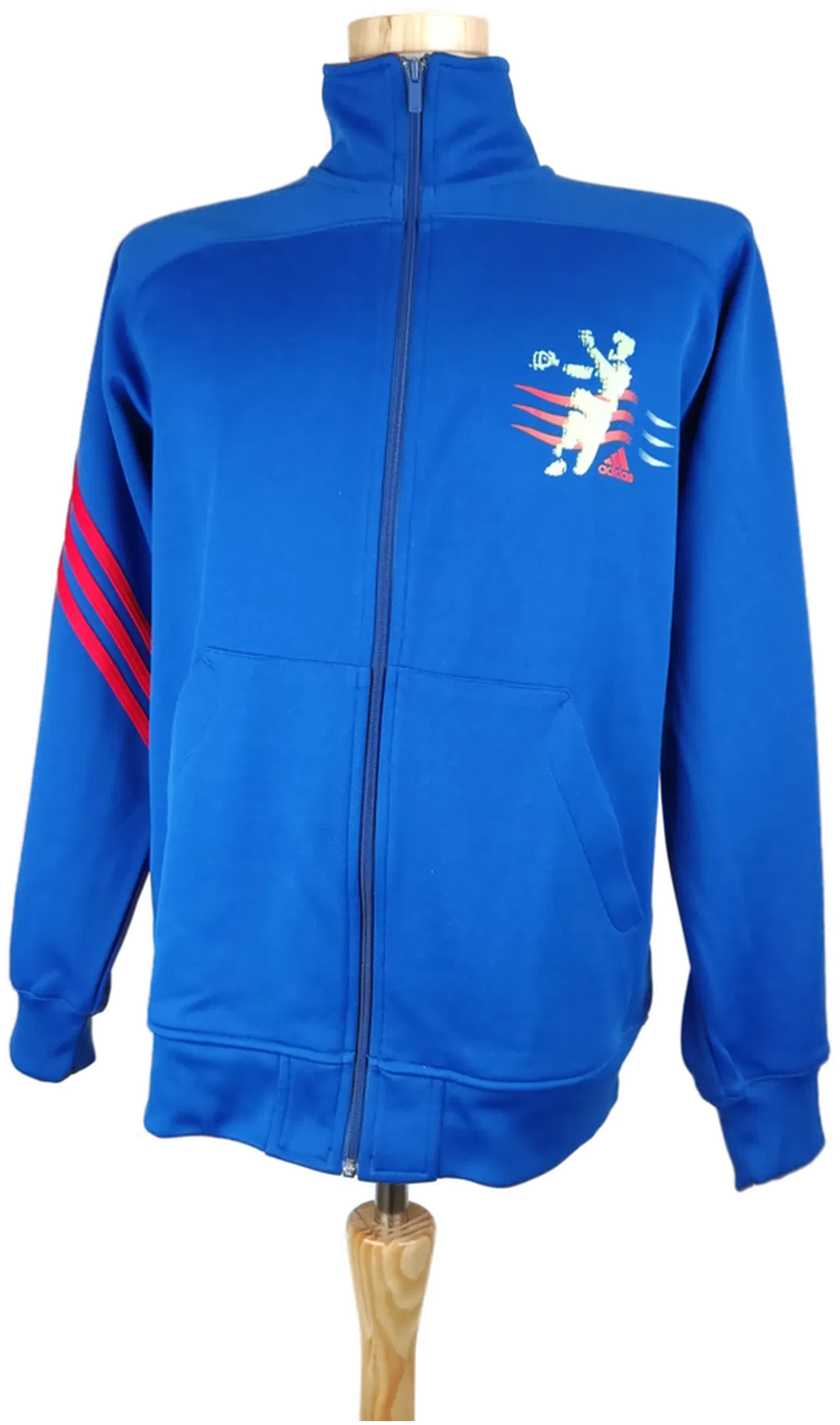 Adidas Unisex Jacke blau- rot/ M o. 38 - Bild 4