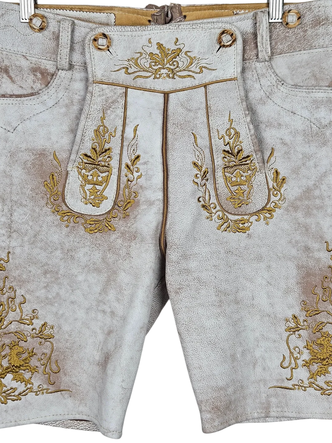 Stockerpoint Bergfeuer Herren Trachtenhose, weiß - Gr. L  – Bild 4