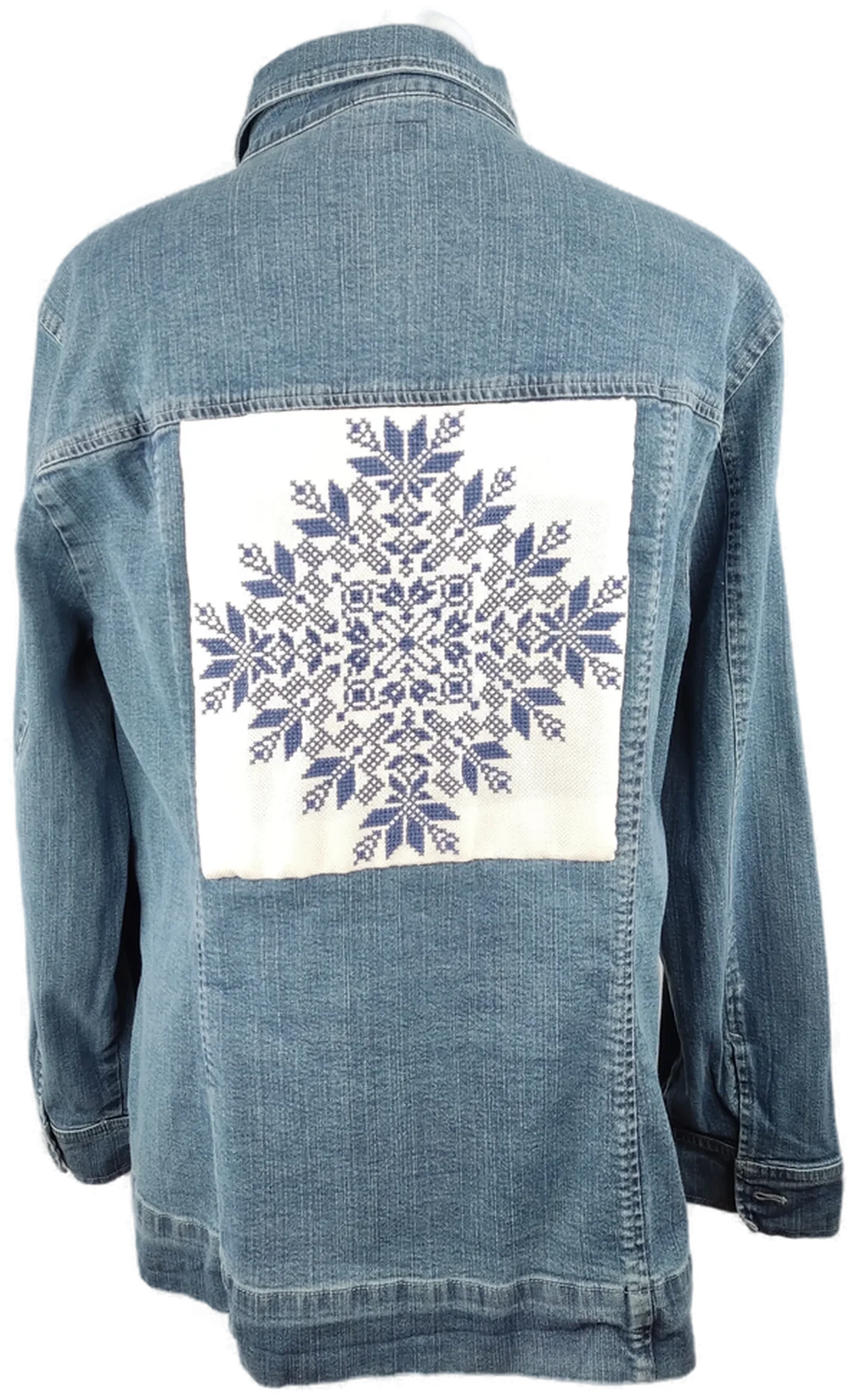 Hammer Jeansjacke Bestickt | Einmaliges Unikat – Bild 1