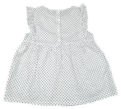 United Colors of Benetton Kinderkleid weiß gemustert Gr. M – Vorschau 2