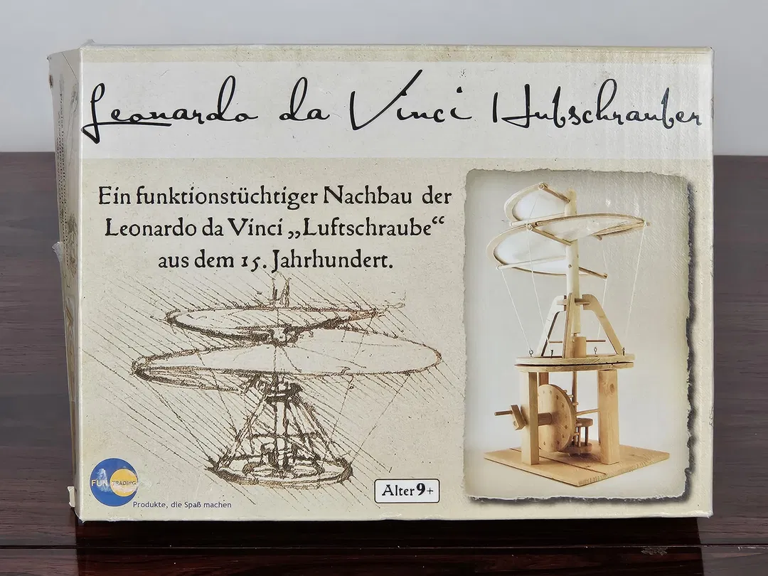 Leonardo da Vinci - Luftschrauber- Holzspielzeug - Fun Trading - Bild 1