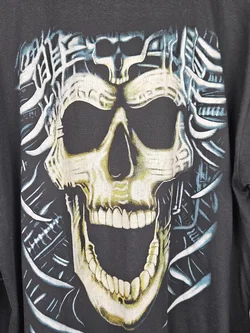 Skull Herren Longsleeve Shirt, schwarz - Gr. XL  - Bild 3