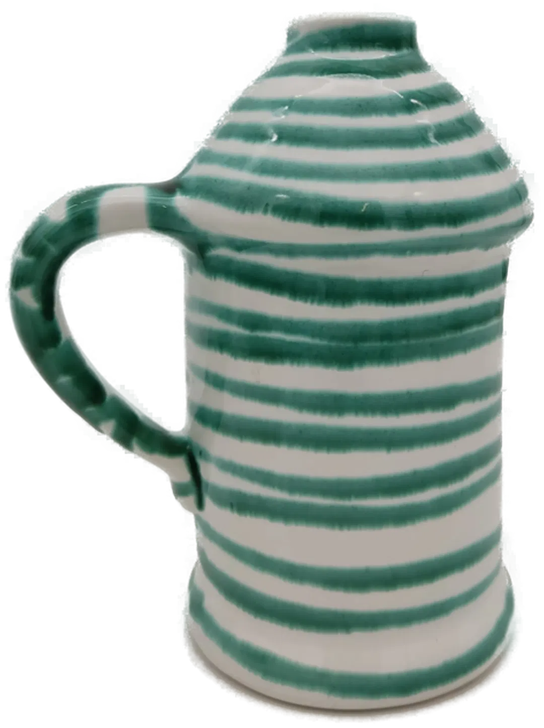 Gmundner Keramik Teelichthalter grün geflammt Höhe: 18 cm - Bild 4