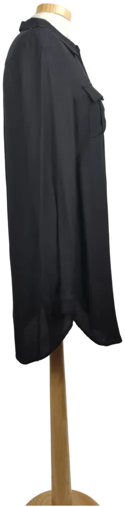 Jones Damen Hemdblusenkleid midi schwarz - XXS/ 32 - Bild 3