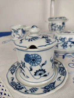 Blue Danube mit Zwiebelmuster Japan Porzellan-Set 6-tlg. | Festliche Stimmung – Vorschau 7