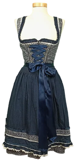 Stockerpoint Damendirndl blau/weiß Gr. 34 – Vorschau 1