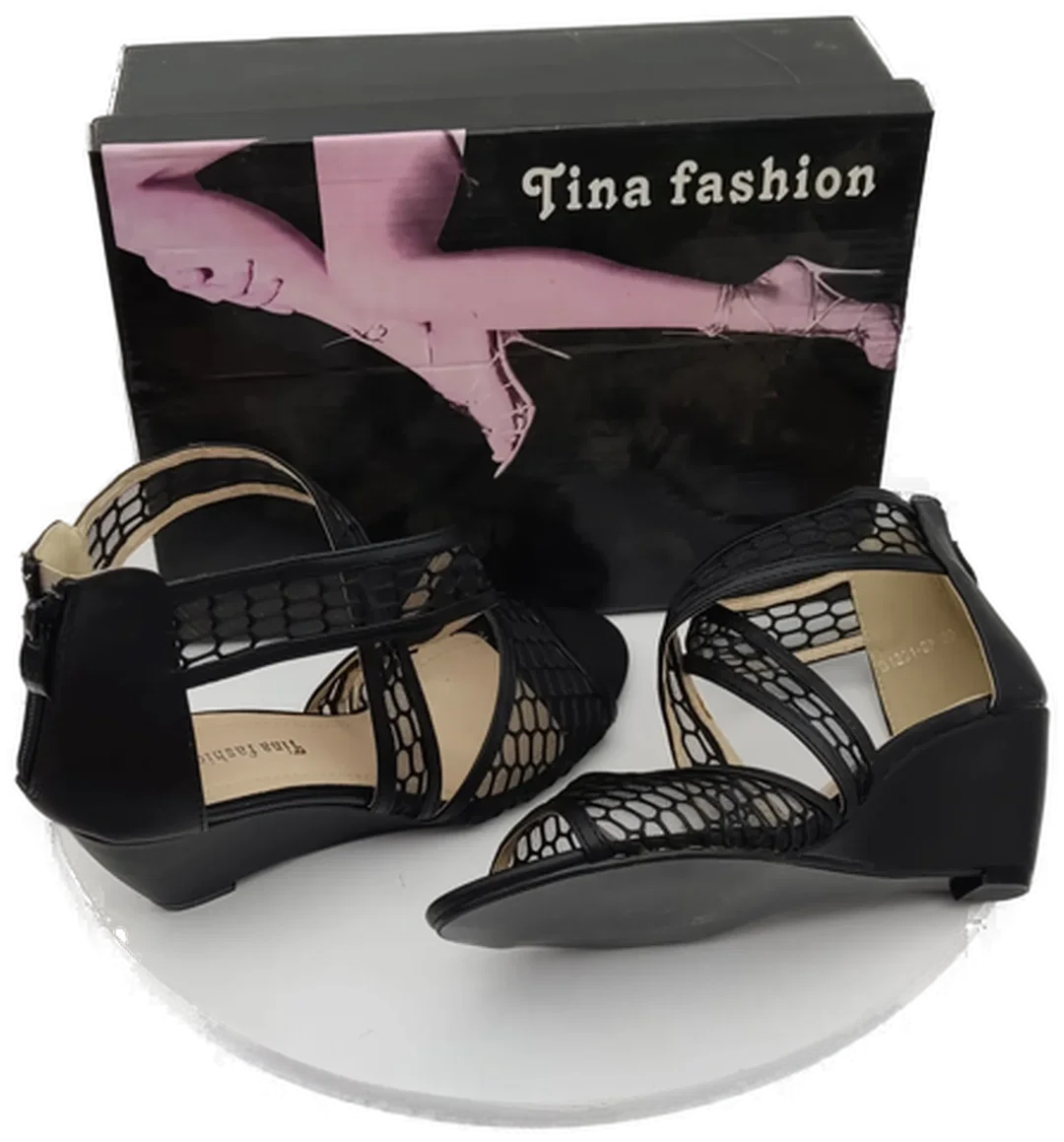Damen Sandalen Mischfaser Gr. 39 | Sommer-Eleganz – Bild 3