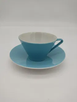 2 Lilien Porzellan DAISY Kaffeetassen 18, 1. Serie - blau & grün - Bild 5