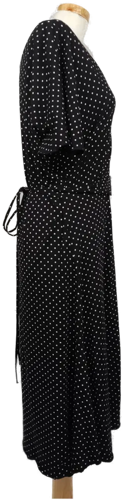 Mariposa Damenkleid midi schwarz mit weißen Punkten - XXL/44 - Bild 3